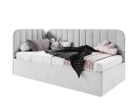 Kinderbett 80x180 cm mit Bettkasten, Polsterbett mit Lattenrost, universal, TIMON SM