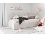 Kinderbett 80x180 cm mit Bettkasten, Polsterbett mit Lattenrost, universal, TIMON SM