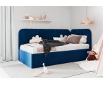 Kinderbett 80x180 cm mit Bettkasten, Polsterbett mit Lattenrost, universal, TIMON SM