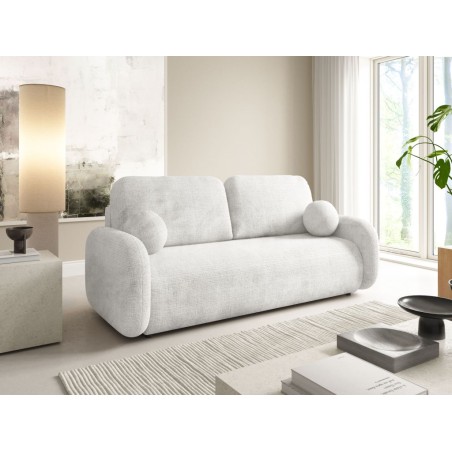 Komfortables Sofa für Wohnzimmer, mit Schlaffunktion und Bettkasten, TRIVIO K18