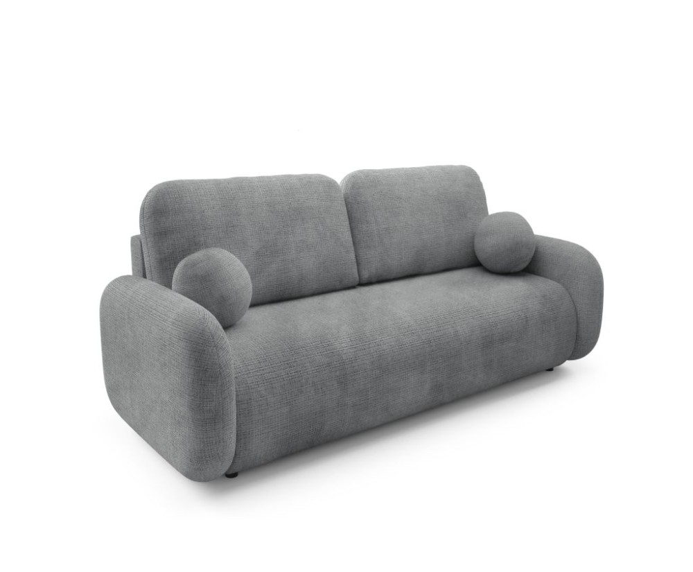 Komfortables Sofa für Wohnzimmer, mit Schlaffunktion und Bettkasten, TRIVIO K18