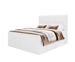 Elegantes Boxspringbett 140x200 cm mit stilvollem Kopfteil, Ehebett ELIZA