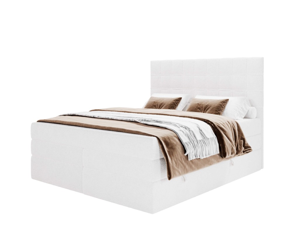 Modernes Doppelbett 180x200 cm mit 2 Matratzen und 2 Bettkästen, Boxspringbett ELIZA Modernes Doppelbett 180x200 cm mit 2 Matratzen und 2 Bettkästen, Boxspringbett ELIZA