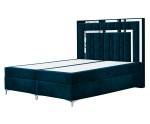 Luxusbett 180x200 cm, Ehebett, Hotelbett, hohes Kopfteil aus Polsterpaneelen, Zierleisten, BERLIN 1M Luxusbett 180x200 cm, Ehebett, Hotelbett, hohes Kopfteil aus Polsterpaneelen, Zierleisten, BERLIN 1M