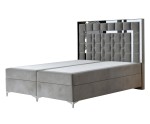 Luxusbett 180x200 cm, Ehebett, Hotelbett, hohes Kopfteil aus Polsterpaneelen, Zierleisten, BERLIN 1M Luxusbett 180x200 cm, Ehebett, Hotelbett, hohes Kopfteil aus Polsterpaneelen, Zierleisten, BERLIN 1M