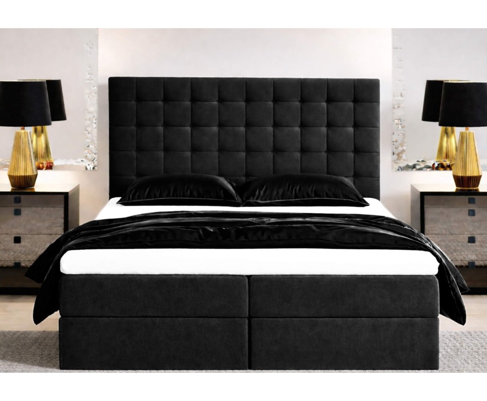 Boxspringbett 140x200 cm für Dachschräge mit Bettkasten und Hotelkomfort, Kontinentalbett MAGNUS 6A Boxspringbett 140x200 cm für Dachschräge mit Bettkasten und Hotelkomfort, Kontinentalbett MAGNUS 6A