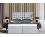 Boxspringbett 140x200 cm, Ehebett, Hotelbett, mit Bettkasten, MAGNUS 6A