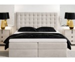 Kontinentalbett 160x200 cm für Hotelzimmer, Ehebett mit Bettkasten, Bett für Dachschräge, MAGNUS 6A