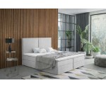Modernes Boxspringbett 180x200 cm mit hohem Kopfteil und Bettkasten, Doppelbett MAGNUS 13A