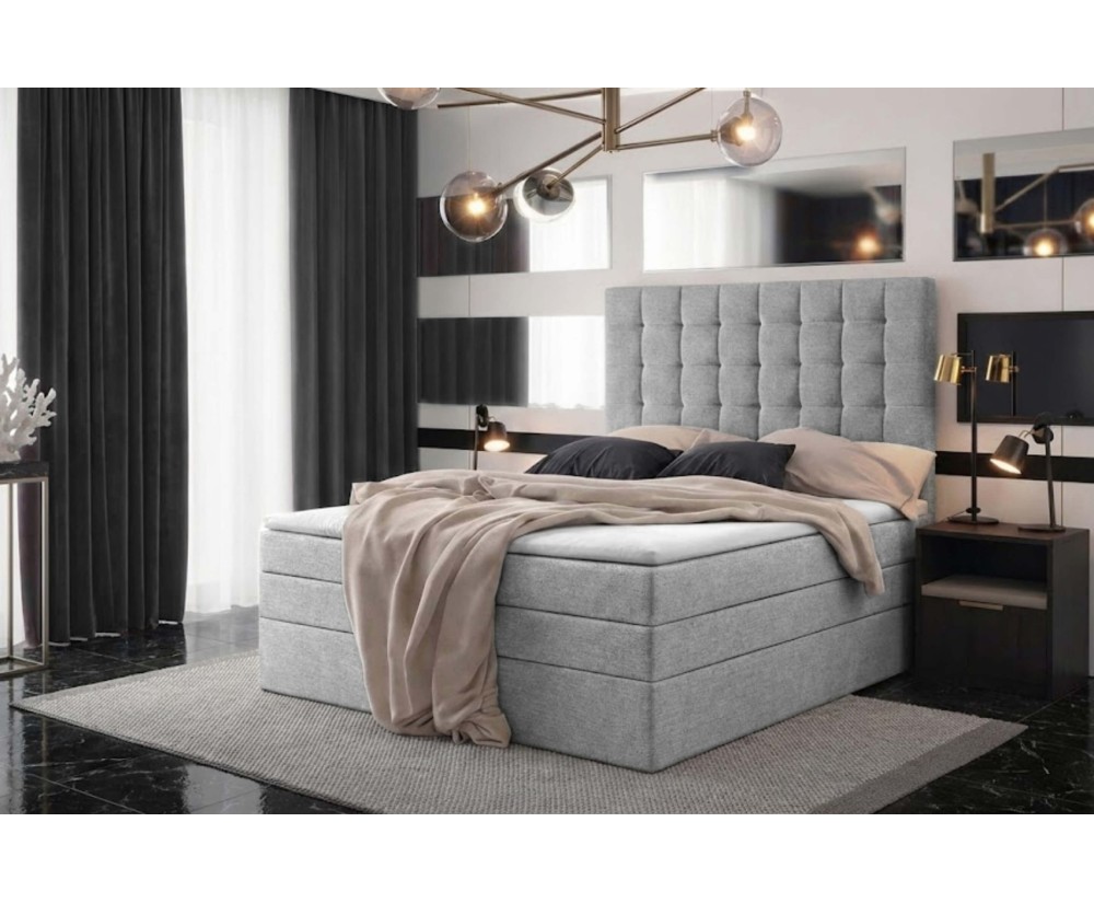 Boxspringbett 140x200 cm, Ehebett mit Bettkasten, MAGNUS 6B Boxspringbett 140x200 cm, Ehebett mit Bettkasten, MAGNUS 6B