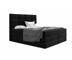Boxspringbett 140x200 cm mit Bettkasten und hohem Kopfteil, Ehebett MAGNUS 10B