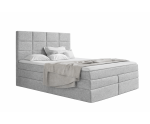 Boxspringbett 140x200 cm, Ehebett mit Bettkasten, hohes Kopfteil, MAGNUS 10B