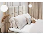 Kontinentalbett 180x200 cm, Ehebett mit 2 Matratzen, Bett für Dachschräge, Farbvarianten, MAGNUS 10B
