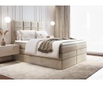 Kontinentalbett 180x200 cm, Ehebett mit 2 Matratzen, Bett für Dachschräge, Farbvarianten, MAGNUS 10B