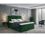 Boxspringbett 140x200 cm, Doppelbett mit Bettkasten, 2 Matratzen, MAGNUS 13B