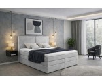 Modernes Doppelbett 160x200 cm, Boxspringbett mit 2 Bettkästen, 2 Matratzen, MAGNUS 13B