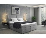 Modernes Doppelbett 160x200 cm, Boxspringbett mit 2 Bettkästen, 2 Matratzen, MAGNUS 13B