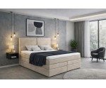 Kontinentalbett 180x200 cm, Boxspringbett mit hohem Kopfteil, 2 Matratzen, MAGNUS 13B