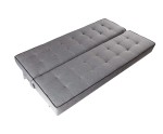 Graue Couch mit Schlaffunktion und Bettkasten, Bonellfederkern, Klick-Klack, LINARO W1 Graue Couch mit Schlaffunktion und Bettkasten, Bonellfederkern, Klick-Klack, LINARO W1