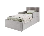 Seniorenbett 100x200 cm mit verstellbarem Lattenrost, individuell anpassbar per Fernbedienung, 2x RAUSFSALLSCHUTZ, BARTEK SEB