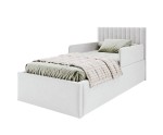 Seniorenbett 100x200 cm mit verstellbarem Lattenrost, individuell anpassbar per Fernbedienung, 2x RAUSFSALLSCHUTZ, BARTEK SEB