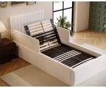 Seniorenbett 100x200 cm mit verstellbarem Lattenrost, individuell anpassbar per Fernbedienung, 2x RAUSFSALLSCHUTZ, BARTEK SEB