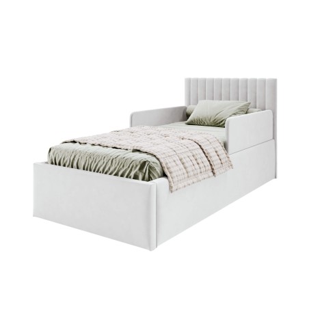 Funktionsbett 120x200 cm mit individuell verstellbarem Lattenrost per Fernbedienung, 2x RAUSFSALLSCHUTZ, BARTEK SEB