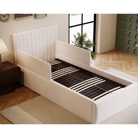 Funktionsbett 120x200 cm mit individuell verstellbarem Lattenrost per Fernbedienung, 2x RAUSFSALLSCHUTZ, BARTEK SEB