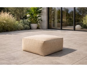 Moderner Gartenpouf 70x70 cm für Haus und Garten, Outdoor Sitzpouf PATIO P1