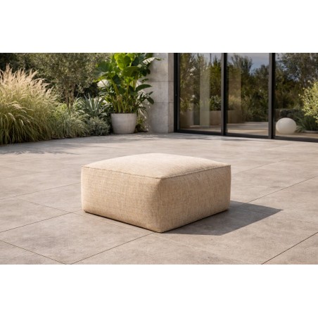Moderner Gartenpouf 70x70 cm für Haus und Garten, Outdoor Sitzpouf PATIO P1