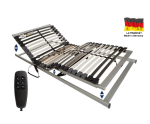 Seniorenbett 100x200 cm mit verstellbarem Lattenrost, individuell anpassbar per Fernbedienung, 2x RAUSFSALLSCHUTZ, BARTEK SEB