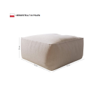 Gartensessel mit Pouf im stylischen Streifen-Design, Outdoor-Set PATIO P1/F1