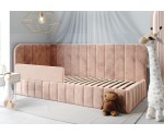 Einzelbett 120x200 cm mit RAUSFALLSCHUTZ, Kinderbett, Bettkasten und Lattenrost, MARIO SM 02B