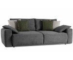 Großes graues Sofa mit Bettkasten und Schlaffunktion, bequemes Wohnzimmer-Sofa LINARO K3 Großes graues Sofa mit Bettkasten und Schlaffunktion, bequemes Wohnzimmer-Sofa LINARO K3