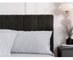 Bett mit Bettkasten, Lattenrost und schwarzem Kopfteil, Korpus in 3 Farben wählbar, MONAKO 3