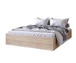 Doppelbett ohne Kopfteil mit Lattenrost, Bett für Dachschräge, 3 Farbvarianten, MONAKO 2