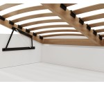 Doppelbett ohne Kopfteil mit Lattenrost, Bett für Dachschräge, 3 Farbvarianten, MONAKO 2 Doppelbett ohne Kopfteil mit Lattenrost, Bett für Dachschräge, 3 Farbvarianten, MONAKO 2