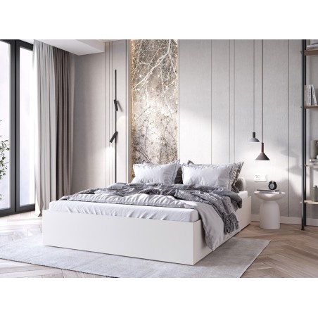 Doppelbett ohne Kopfteil mit Lattenrost, 3 Farbvarianten, MONAKO 2