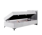 Jugendbett 90x200 cm, Einzelbett mit Bettkasten, auf Füßen, TRENTO 2M