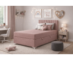 Jugendbett 90x200 cm, Einzelbett mit Bettkasten, auf Füßen, TRENTO 2M