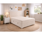 Jugendbett 120x200 cm, Einzelbett mit Bettkasten, auf Füßen, TRENTO 2M