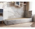 Jugendbett 80x180 cm mit Bettkasten ohne Matratze, Lattenrost mit Metallrahmen, Einzelbett AMADEUSZ SM 02 Jugendbett 80x180 cm mit Bettkasten ohne Matratze, Lattenrost mit Metallrahmen, Einzelbett AMADEUSZ SM 02