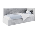 Jugendbett 80x180 cm mit Bettkasten ohne Matratze, Lattenrost mit Metallrahmen, Einzelbett AMADEUSZ SM 02 Jugendbett 80x180 cm mit Bettkasten ohne Matratze, Lattenrost mit Metallrahmen, Einzelbett AMADEUSZ SM 02