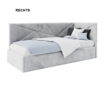 Jugendbett 80x180 cm mit Bettkasten ohne Matratze, Lattenrost mit Metallrahmen, Einzelbett AMADEUSZ SM 02 Jugendbett 80x180 cm mit Bettkasten ohne Matratze, Lattenrost mit Metallrahmen, Einzelbett AMADEUSZ SM 02