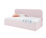 Jugendbett 90x200 cm mit Bettkasten und Lattenrost, Juniorbett TOSIA SM 02