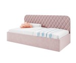 Jugendbett 90x200 cm mit Bettkasten und Lattenrost, Juniorbett TOSIA SM 02