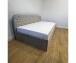 Jugendbett 90x200 cm mit Bettkasten und Lattenrost, Juniorbett TOSIA SM 02