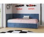 Designbett 120x200 cm, Jugendbett, Polsterbett mit Bettkasten, ohne Matratze, DYLAN SM 02