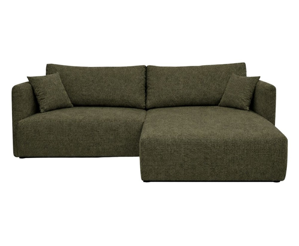 Modernes Ecksofa L-Form mit Schlaffunktion und Bettkasten, Stoff ARAGON - Farbvarianten, MAGNUM N2