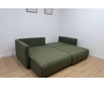Modernes Ecksofa L-Form mit Schlaffunktion und Bettkasten, Stoff ARAGON - Farbvarianten, MAGNUM N2